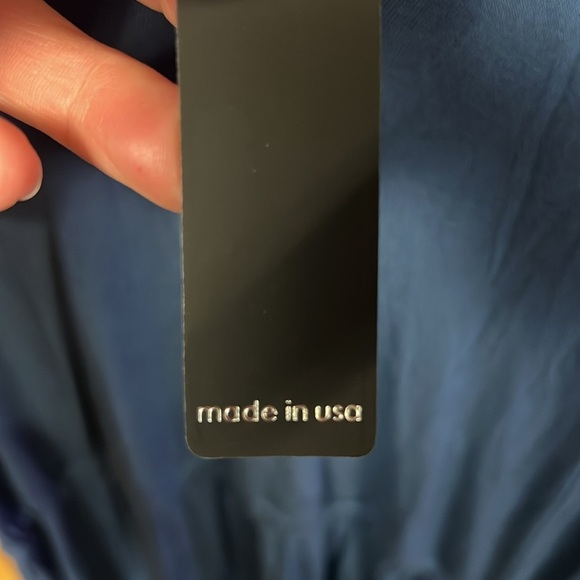 Krista by Revolve womens maxi dress XS short sleeve v-neck side slit soft event - Picture 4 of 11